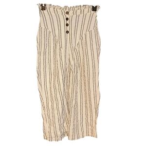 Free people Striped High-Waisted Pants